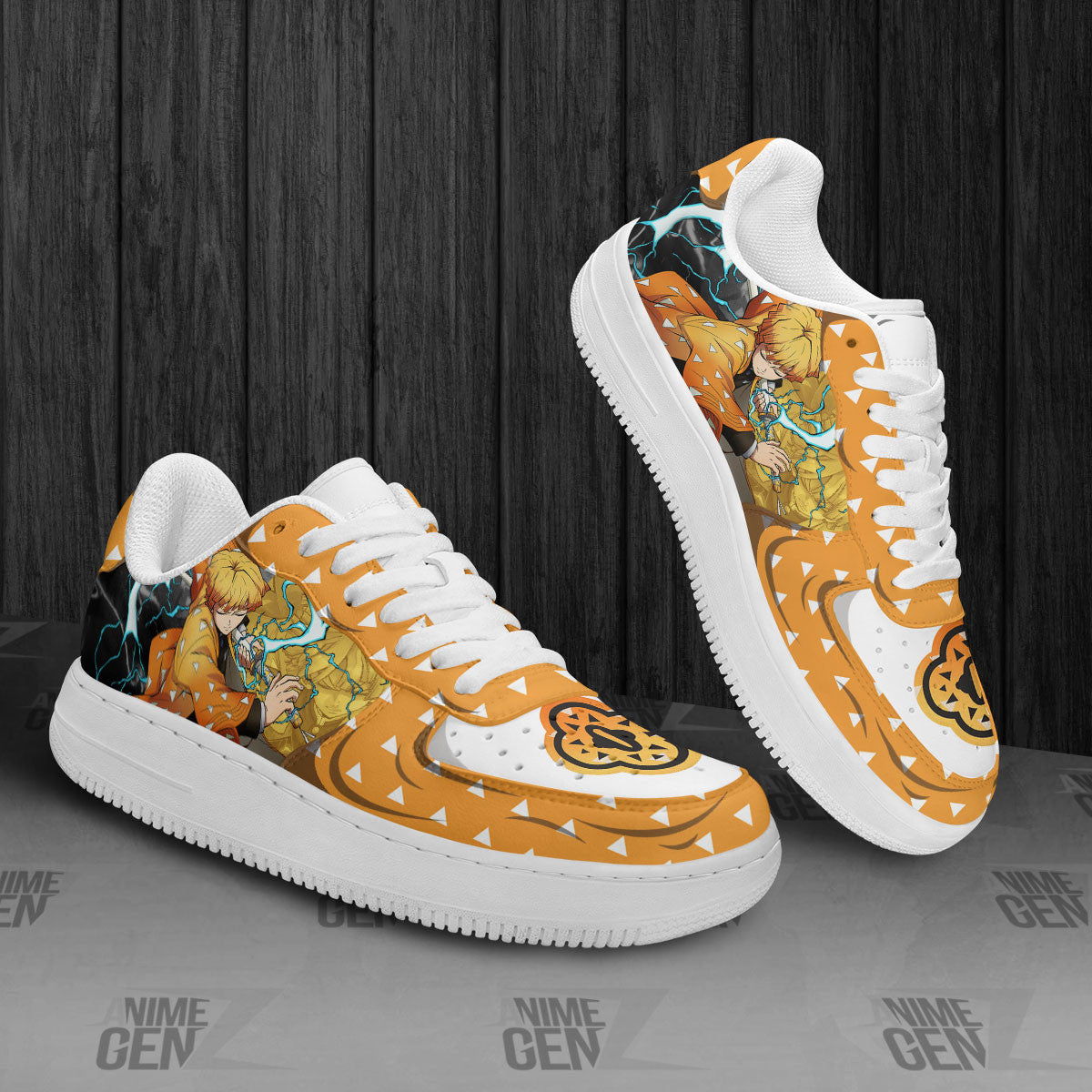 Demon Slayer Zenitsu Air Sneakers Custom Anime Shoes