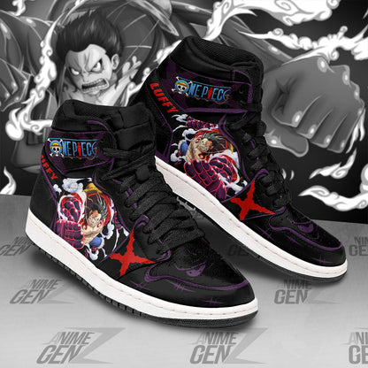 One Piece Monkey D.Luffy JD Sneakers Gear 4 Snake Man Custom Anime Shoes