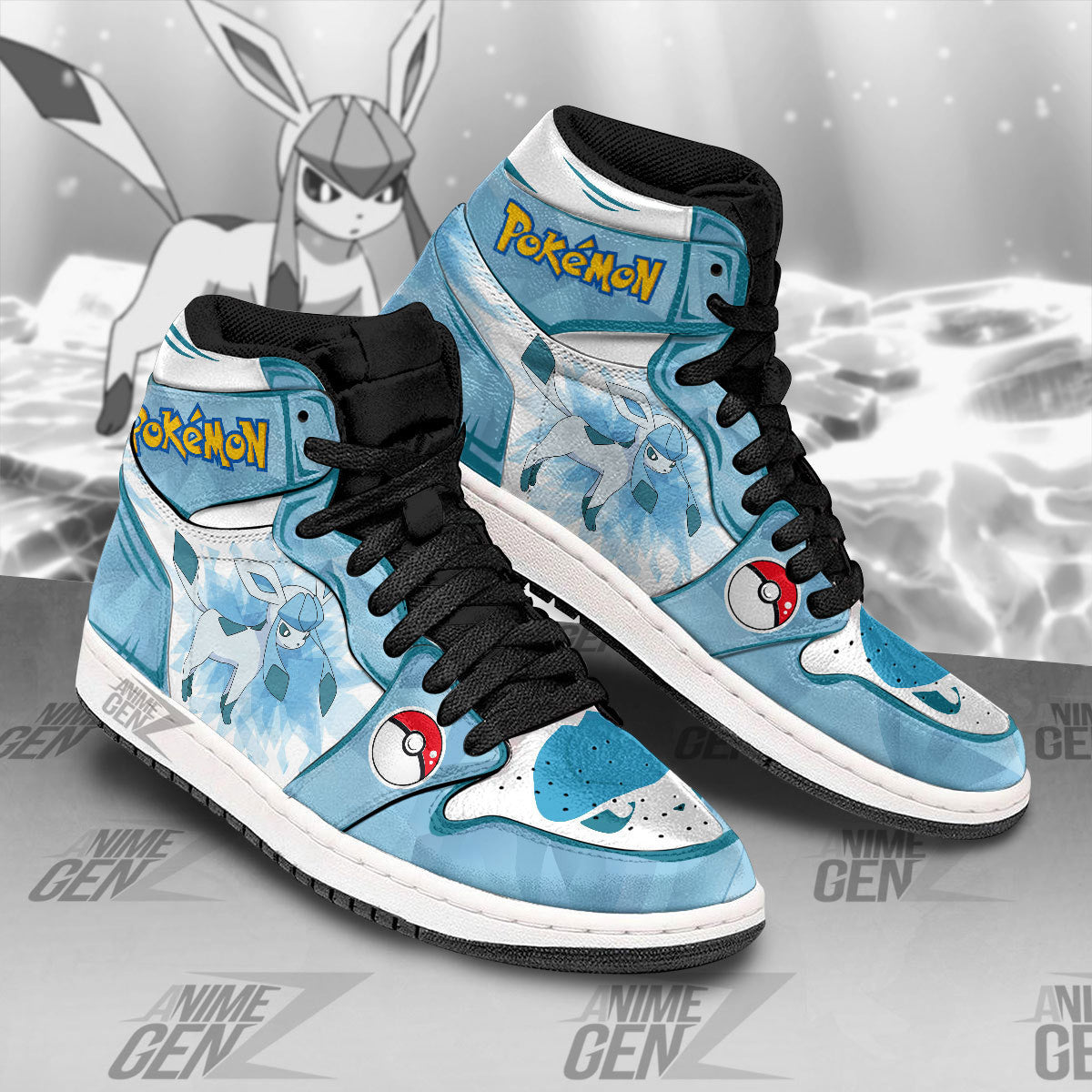 Pokemon Glacia JD Sneakers Custom Pokemon Anime Shoes