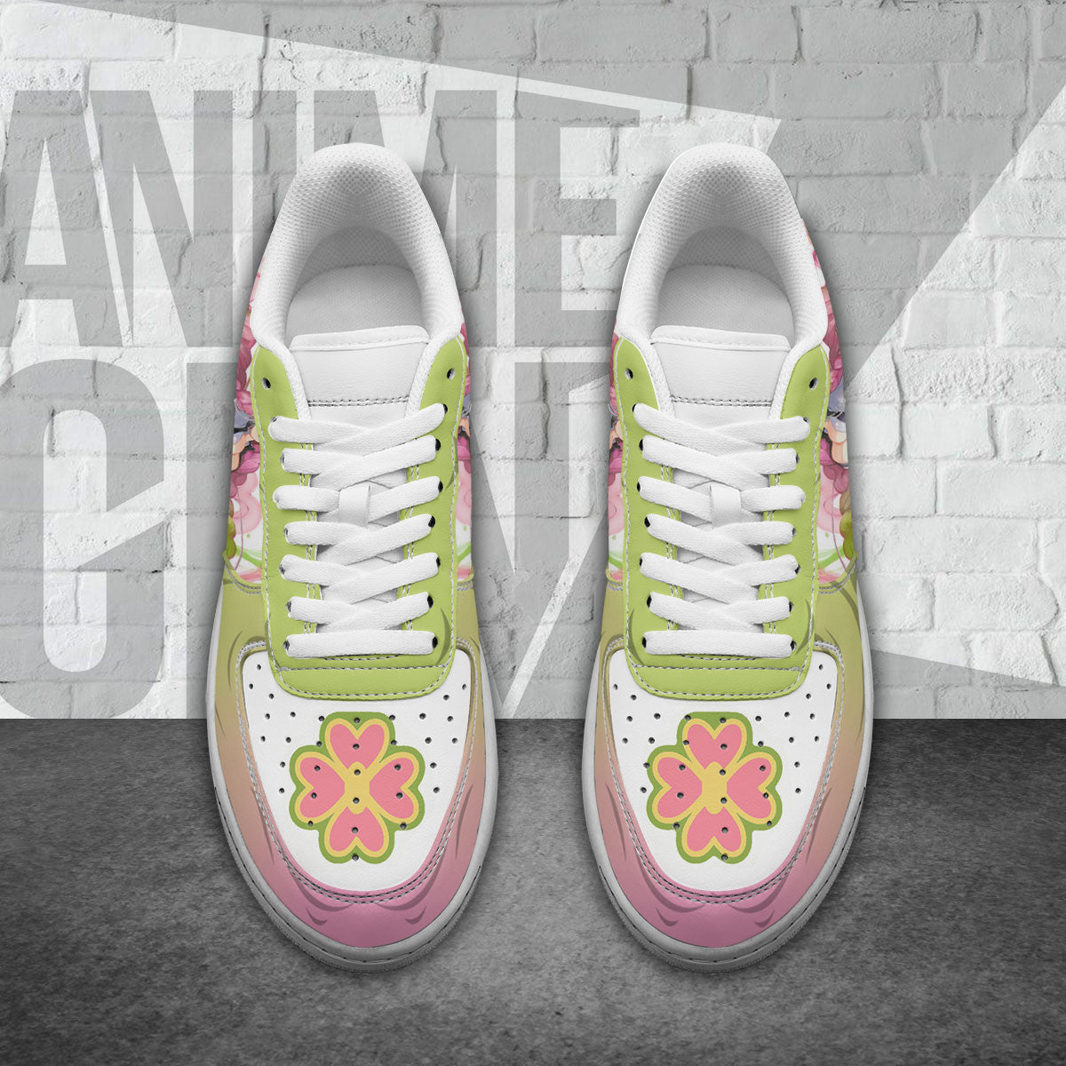 Mitsuri Kanroji Air Sneakers Demon Slayer Custom Anime Shoes