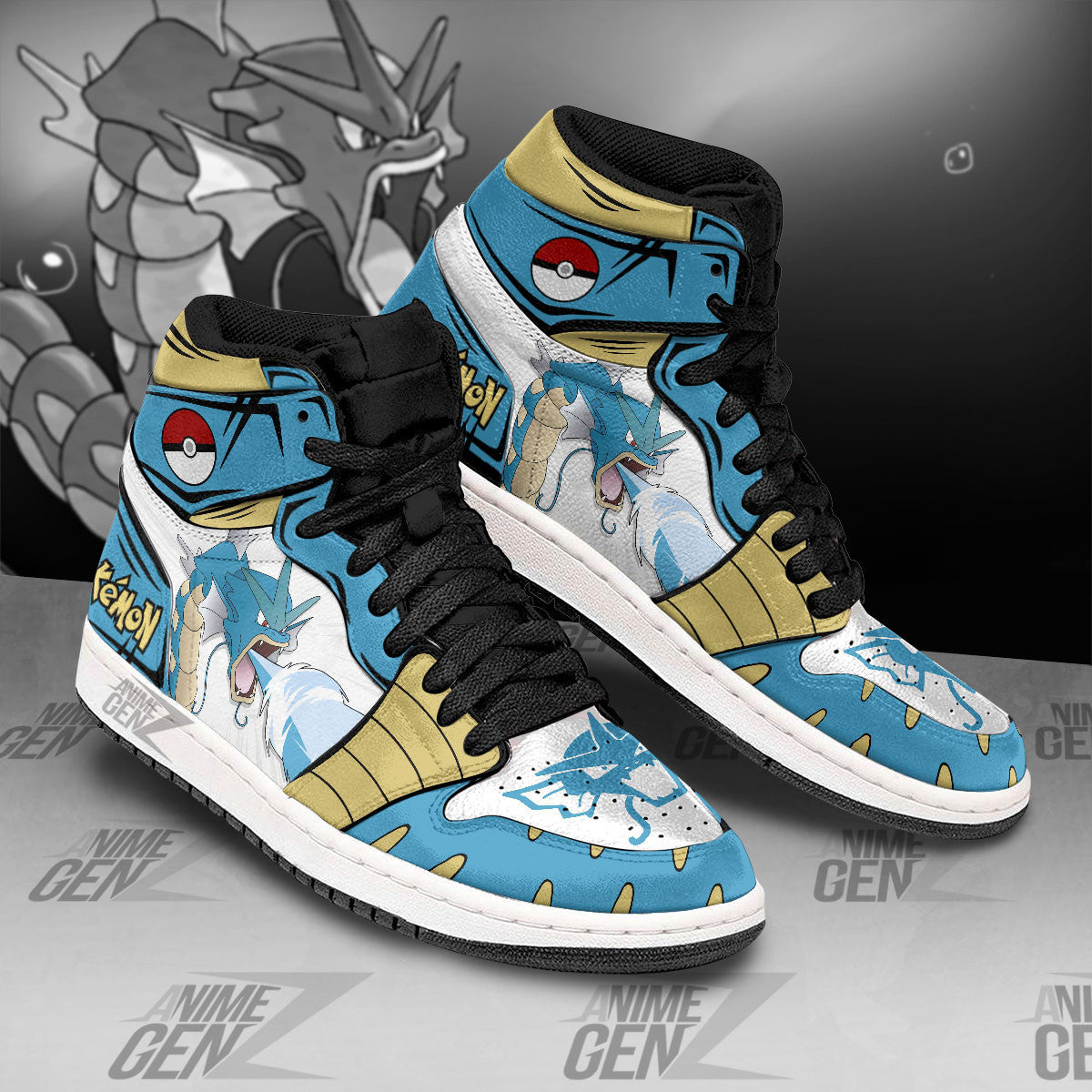 Pokemon Gyarados JD Sneakers Custom Anime Shoes