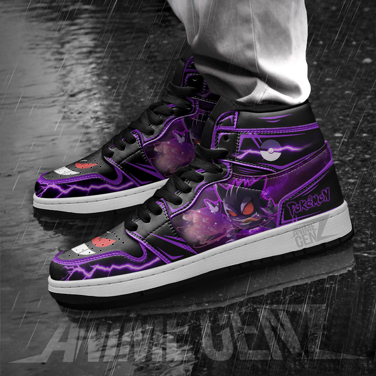Pokemon Gengar JD Sneakers Custom Anime Shoes