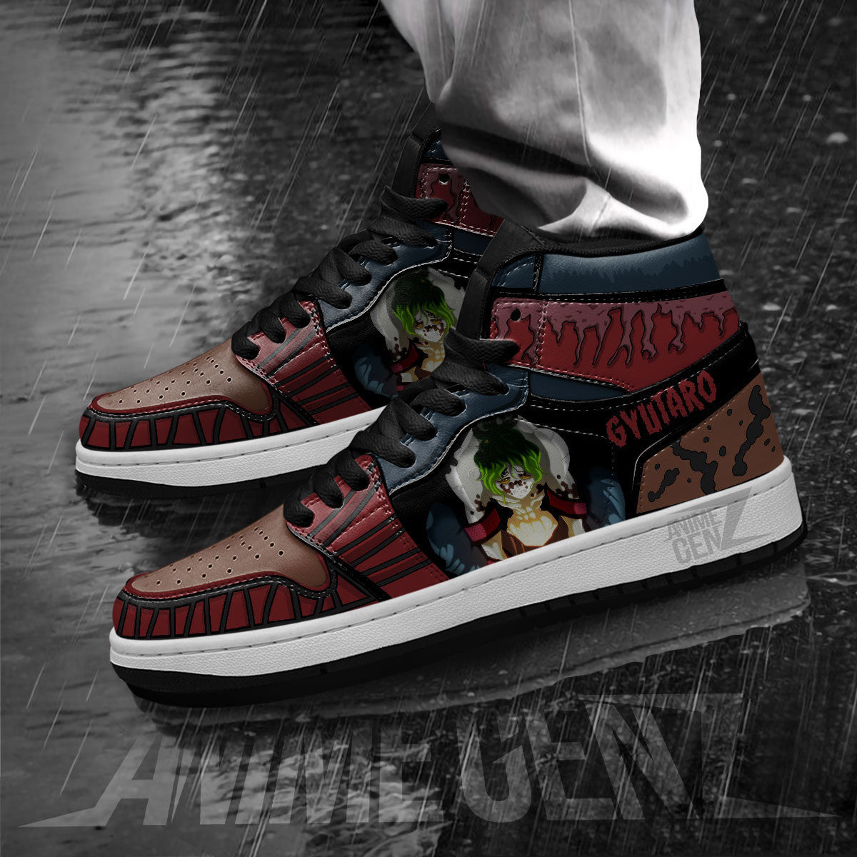 Demon Slayers Gyutaro JD Sneakers Custom Anime Shoes