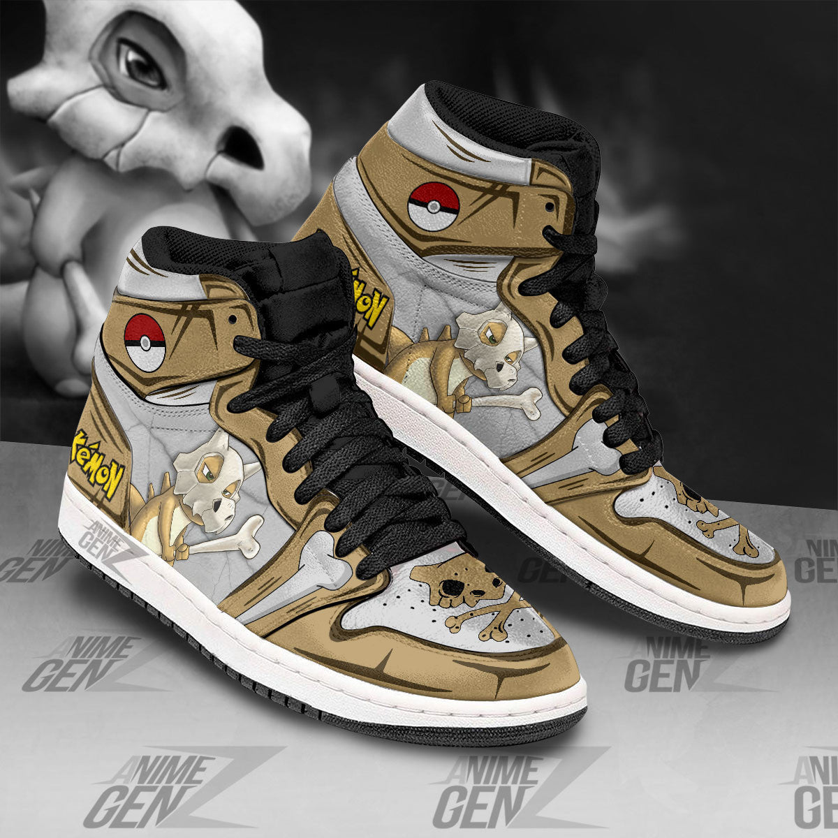 Pokemon Cubone JD Sneakers Custom Anime Shoes
