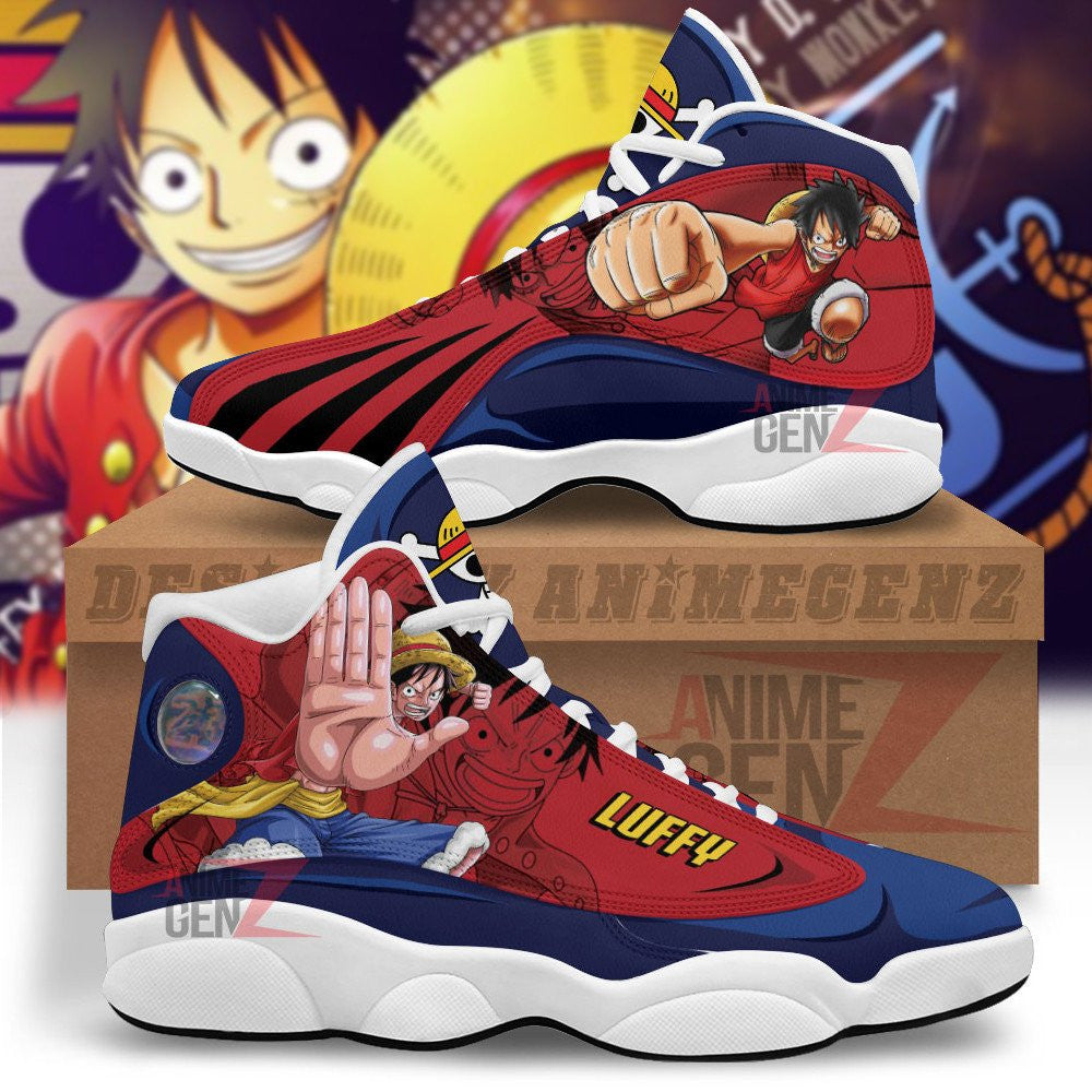 One Piece Luffy Air JD13 Sneakers Custom Anime Shoes