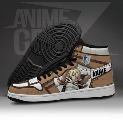 Attack On Titan JD Sneakers Annie Leonhart Custom Anime Shoes