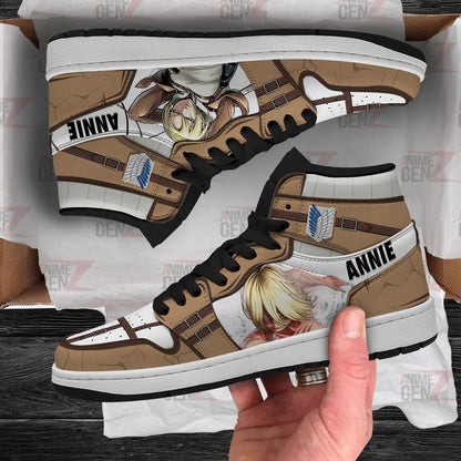 Attack On Titan JD Sneakers Annie Leonhart Custom Anime Shoes