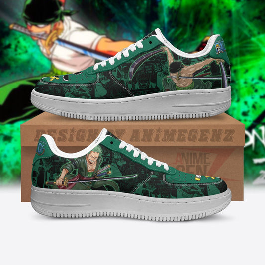 One Piece Roronoa Zoro Air Sneakers Custom Anime Shoes