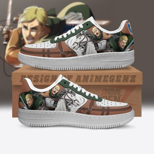 Attack On Titan Erwin Smith Air Sneakers Custom Anime Shoes
