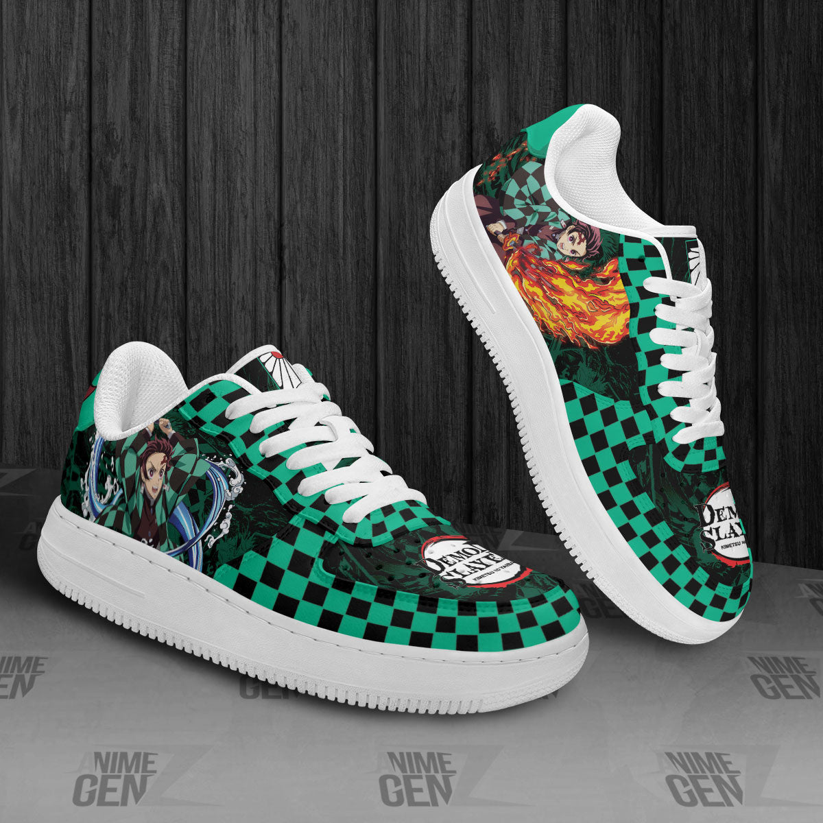 Demon Slayer Tajiro Air Sneakers Custom Anime Shoes