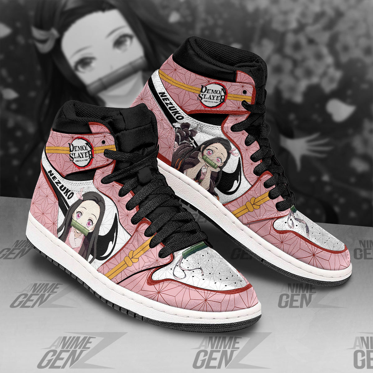 Demon Slayer JD Sneakers Nezuko Custom Anime Shoes