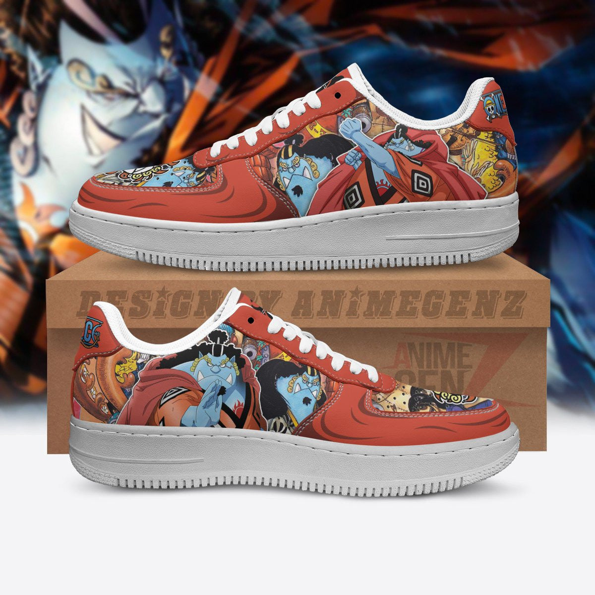 One Piece Jinbe Air Sneakers Custom Anime Shoes