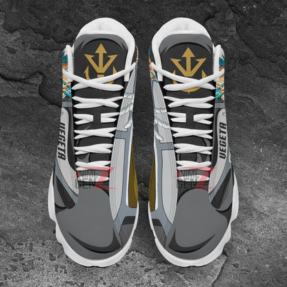 Dragon Ball Vegeta Fukkatsu Super Saiyan God Air Jordan 13 Sneakers Custom Anime Shoes