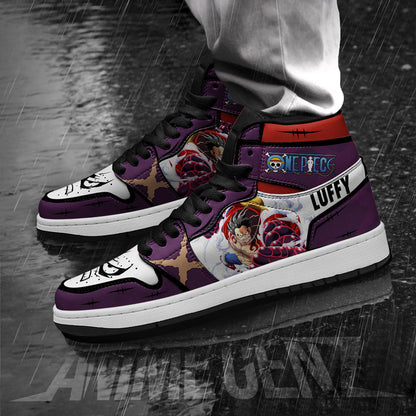 One Piece Monkey D.Luffy JD Sneakers Gear 4 Snake Man Custom Anime Shoes