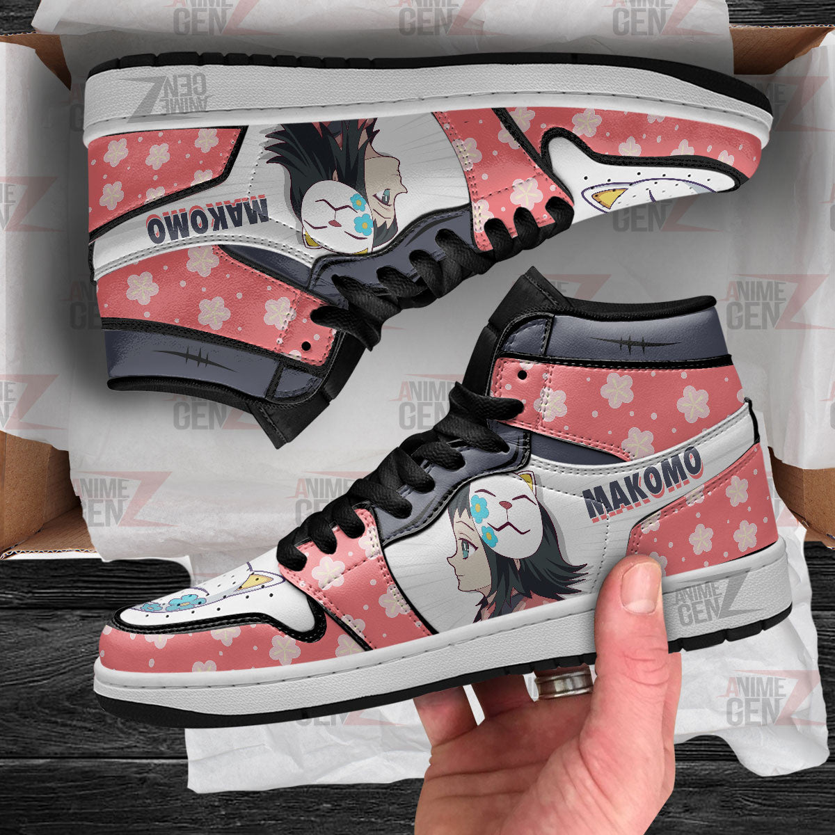 Demon Slayers Makomo JD Sneakers Custom Anime Shoes