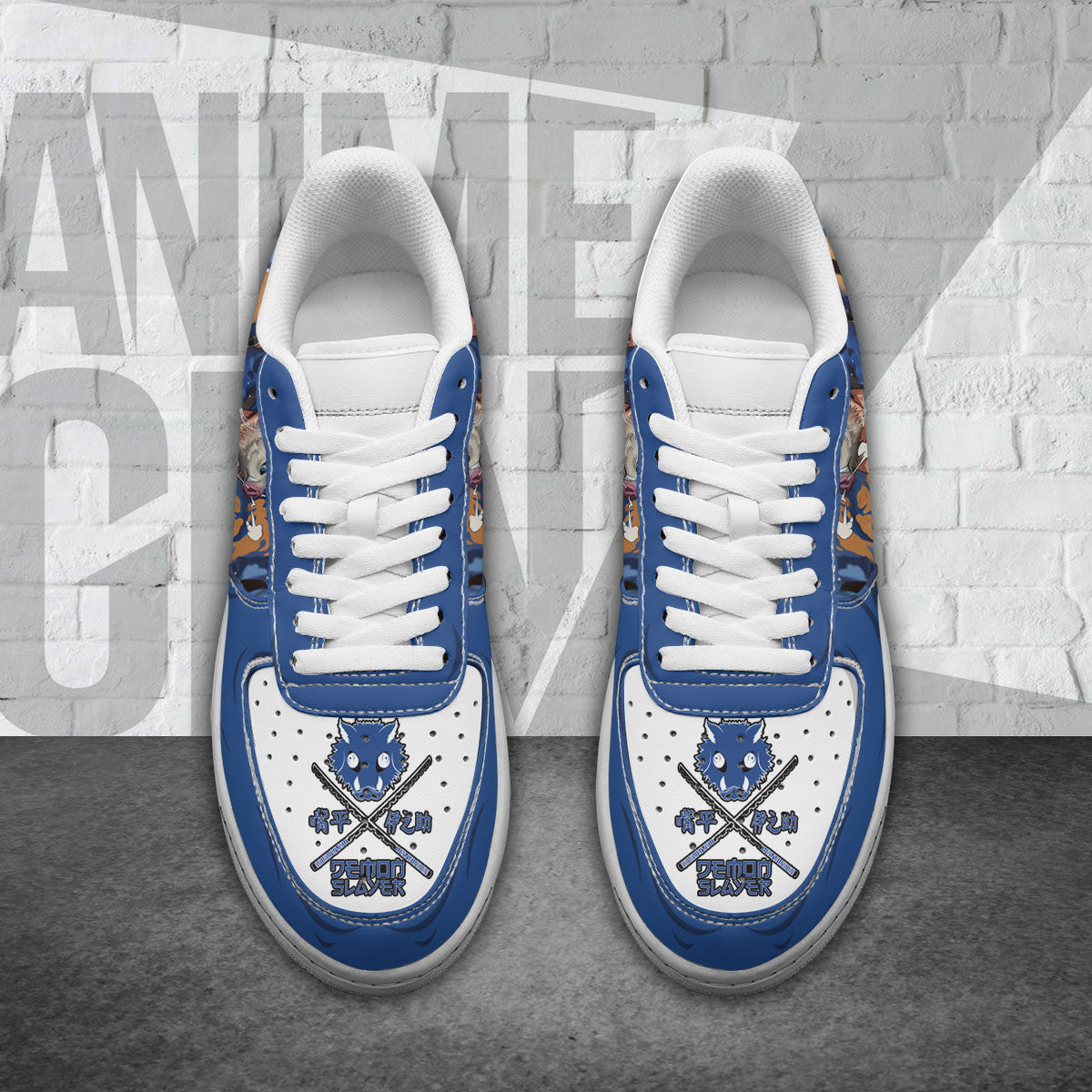 Inosuke Rengoku Air Sneakers Demon Slayer Custom Anime Shoes