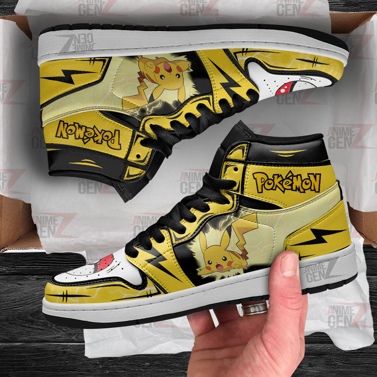 Pikachu JD Sneakers Pokemon Custom Anime Shoes