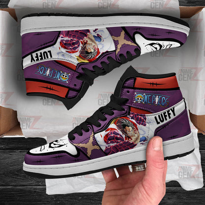 One Piece Monkey D.Luffy JD Sneakers Gear 4 Snake Man Custom Anime Shoes