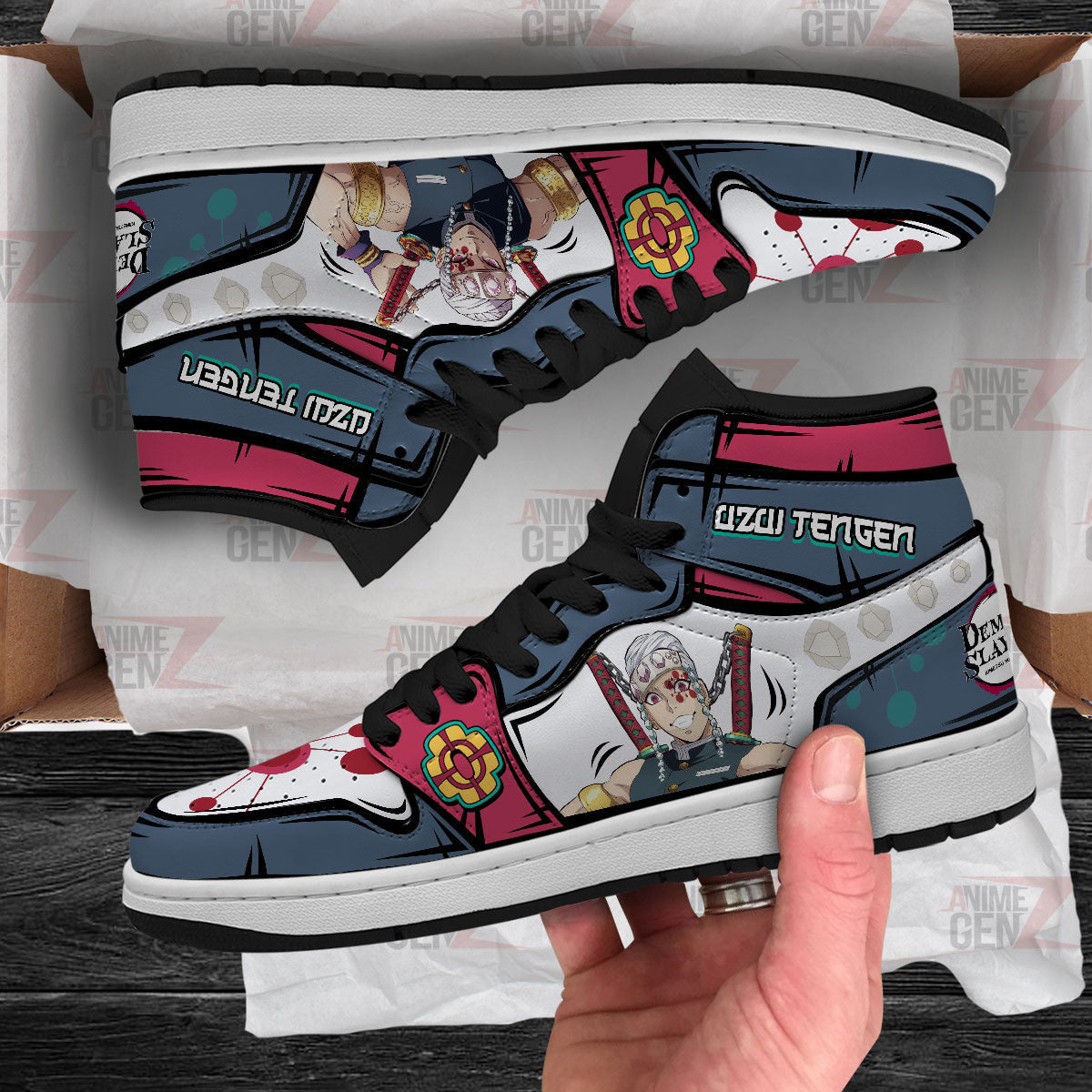 Demon Slayer JD Sneaker Uzui Tengen Custom Anime Shoes
