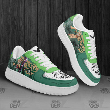 One Piece Zoro Air Sneakers Custom Anime Shoes