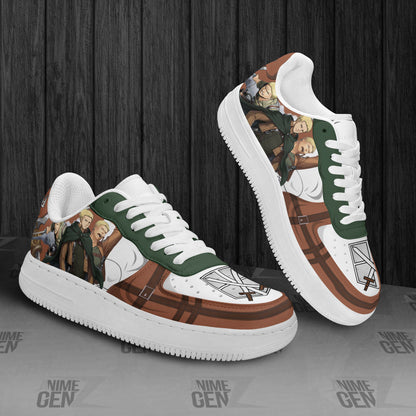 Attack On Titan Reiner Air Sneakers Custom Anime Shoes