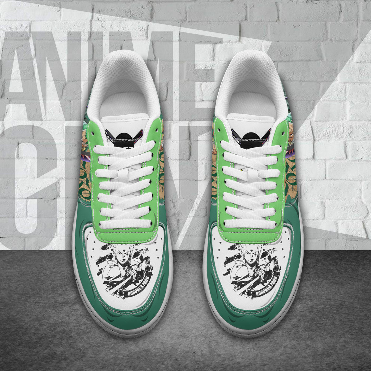 One Piece Zoro Air Sneakers Custom Anime Shoes