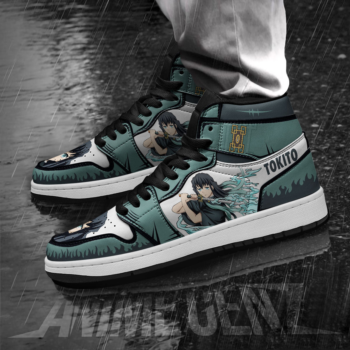Demon Slayers Muichiro Tokito JD Sneakers Custom Anime Shoes