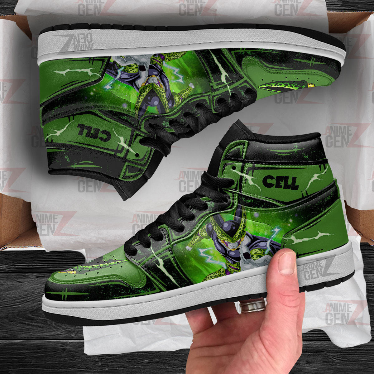 Dragon Ball Cell JD Sneakers Custom Anime Shoes