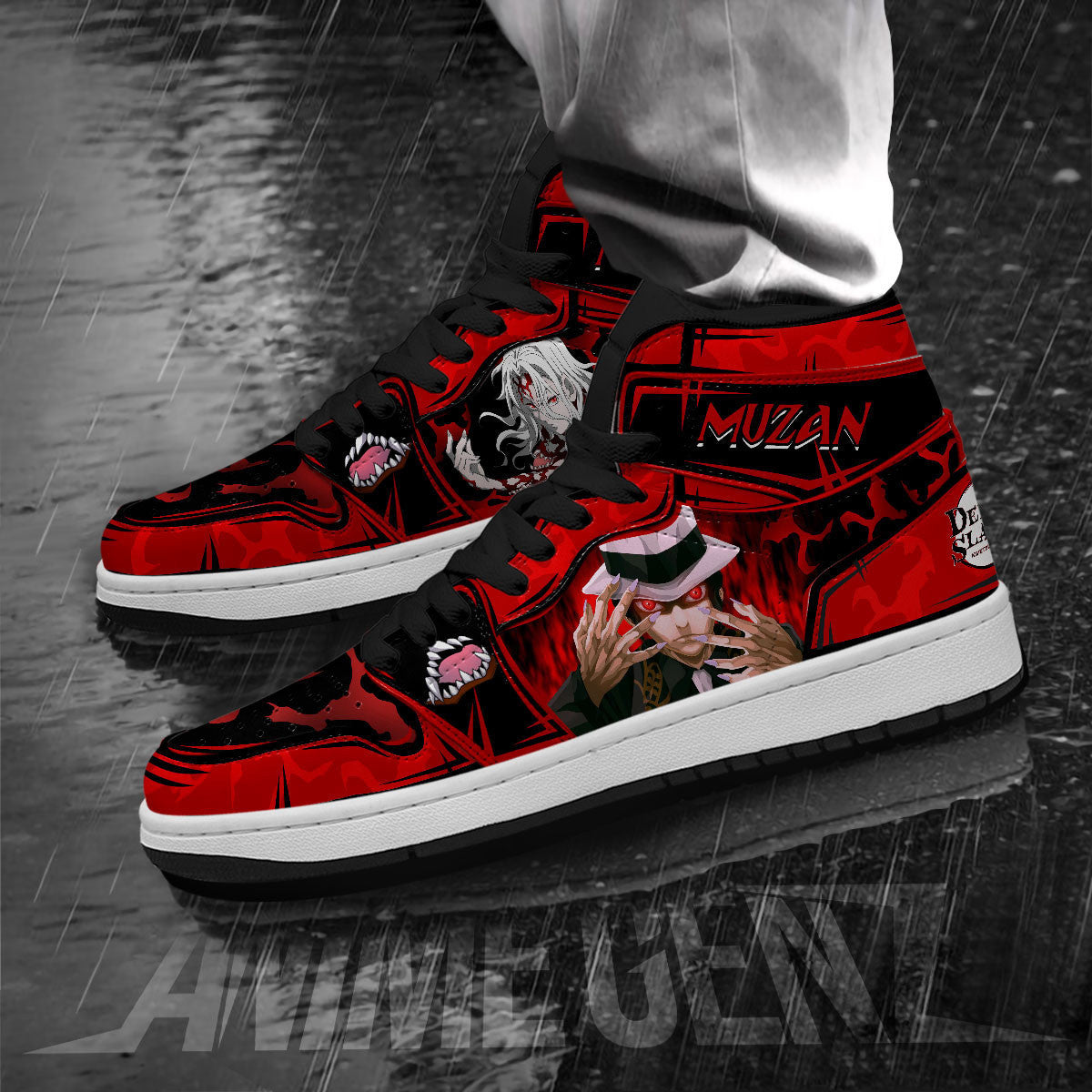 Demon Slayer JD Sneakers Muzan Kibutsuji Custom Anime Shoes