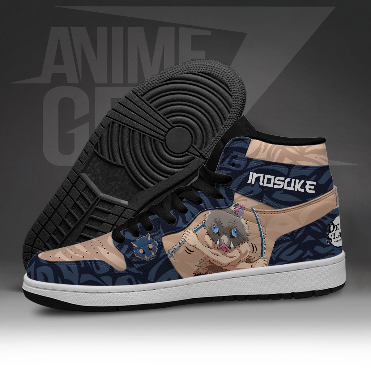 Demon Slayer JD Sneakers Hashibira Inosuke Custom Anime Shoes