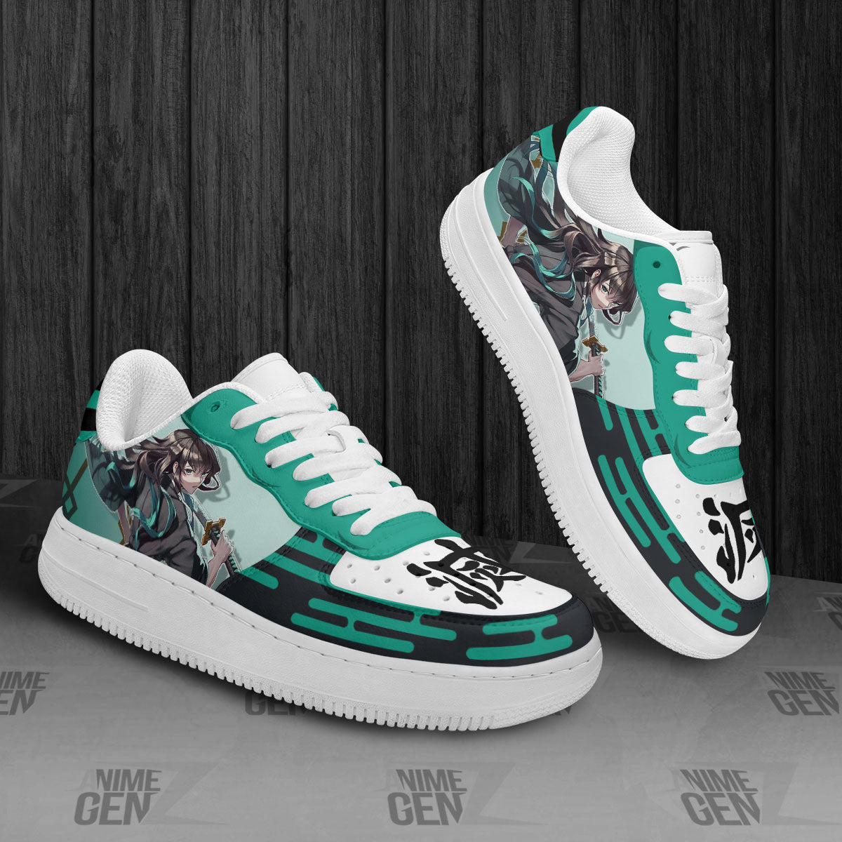 Demon Slayer Muichiro Tokito Air Sneakers Custom Anime Shoes
