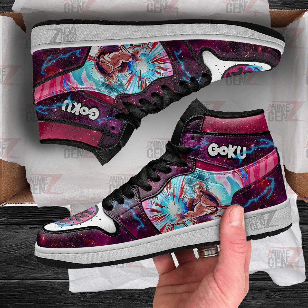 Dragon Ball Son Goku Kaio-ken JD Sneakers Custom Anime Shoes