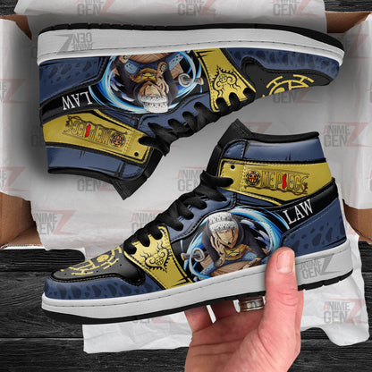 One Piece Trafalgar D. Water Law JD Sneakers Custom Anime Shoes