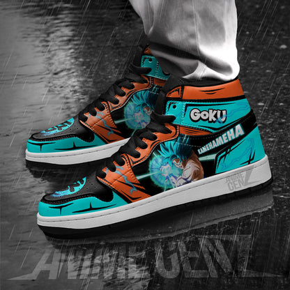 Dragon Ball Son Goku Blue JD Sneakers Custom Anime Shoes