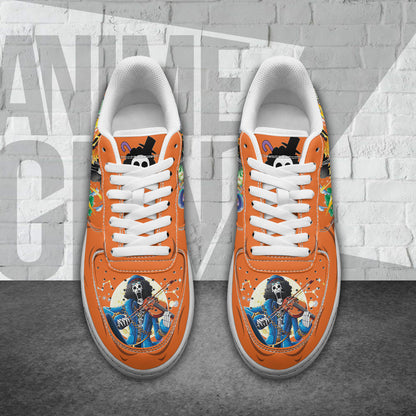 One Piece Brook Air Sneakers Custom Anime Shoes