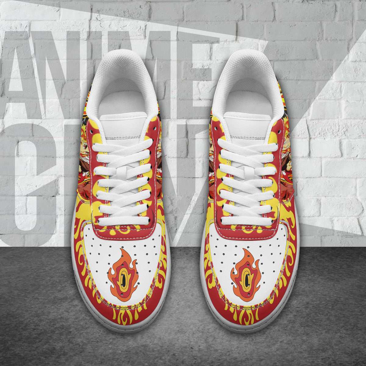 Demon Slayer Rengoku Air Sneakers Custom Anime Shoes