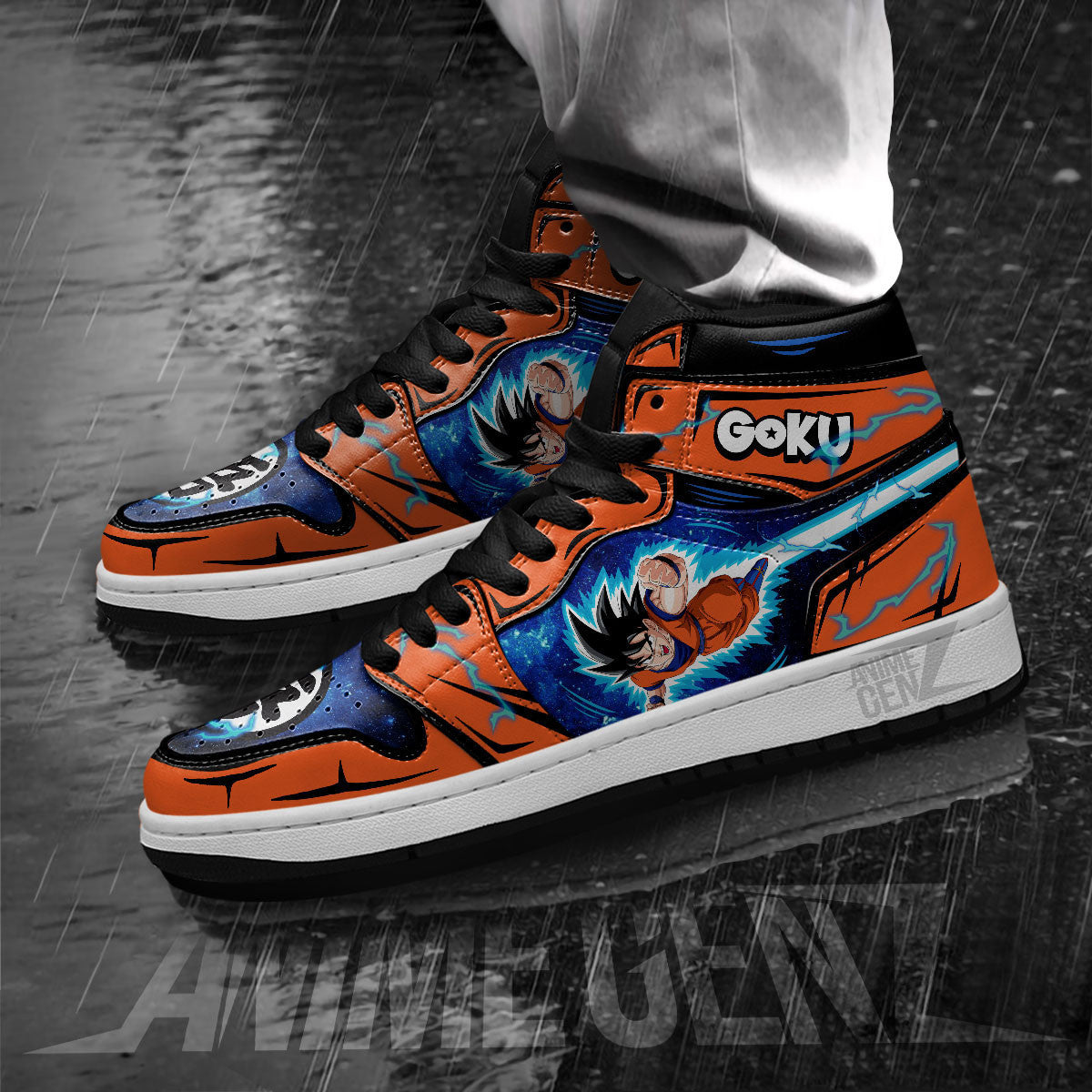 Dragon Ball Son Goku Flying JD Sneakers Custom Anime Shoes