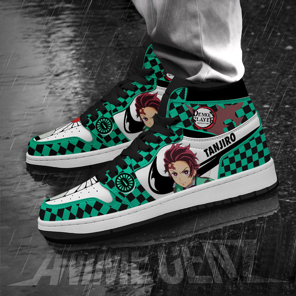 Demon Slayer JD Sneakers Tanjiro Custom Anime Shoes