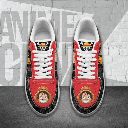 One Piece Lufffy Punch Air Sneakers Custom Anime Shoes