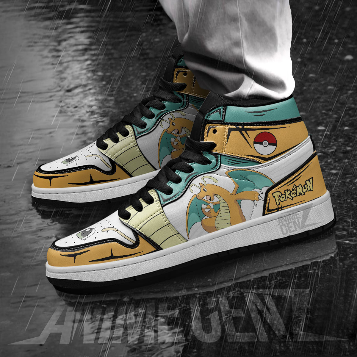 Pokemon Dragonite JD Sneakers Custom Anime Shoes