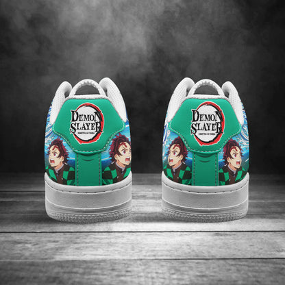 Demon Slayer Tajiro Air Sneakers Water Breathing Custom Anime Shoes