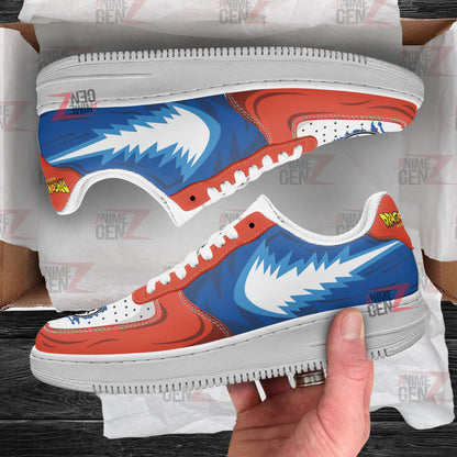 Dragon Ball Goku Super Saiyan Blue Air Sneakers Custom Anime Shoes