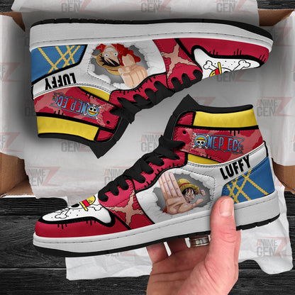 One Piece Monkey D.Luffy JD Sneakers Custom Anime Shoes