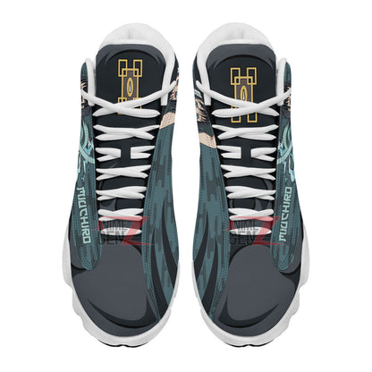 Demon Slayers JD13 Sneakers Muichiro Tokito Air Jordan 13 Custom Anime Shoes