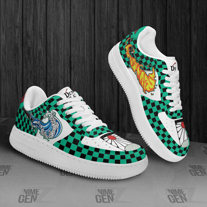 Demon Slayer Tajiro Air Sneakers Custom Anime Shoes