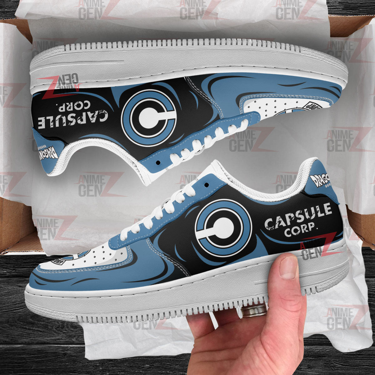 Dragon Ball Capsule Corp Kid Air Sneakers Custom Anime Shoes