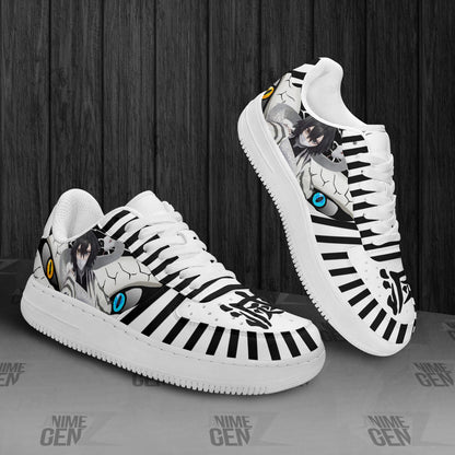 Demon Slayer Obanai Iguro Air Sneakers Custom Anime Shoes