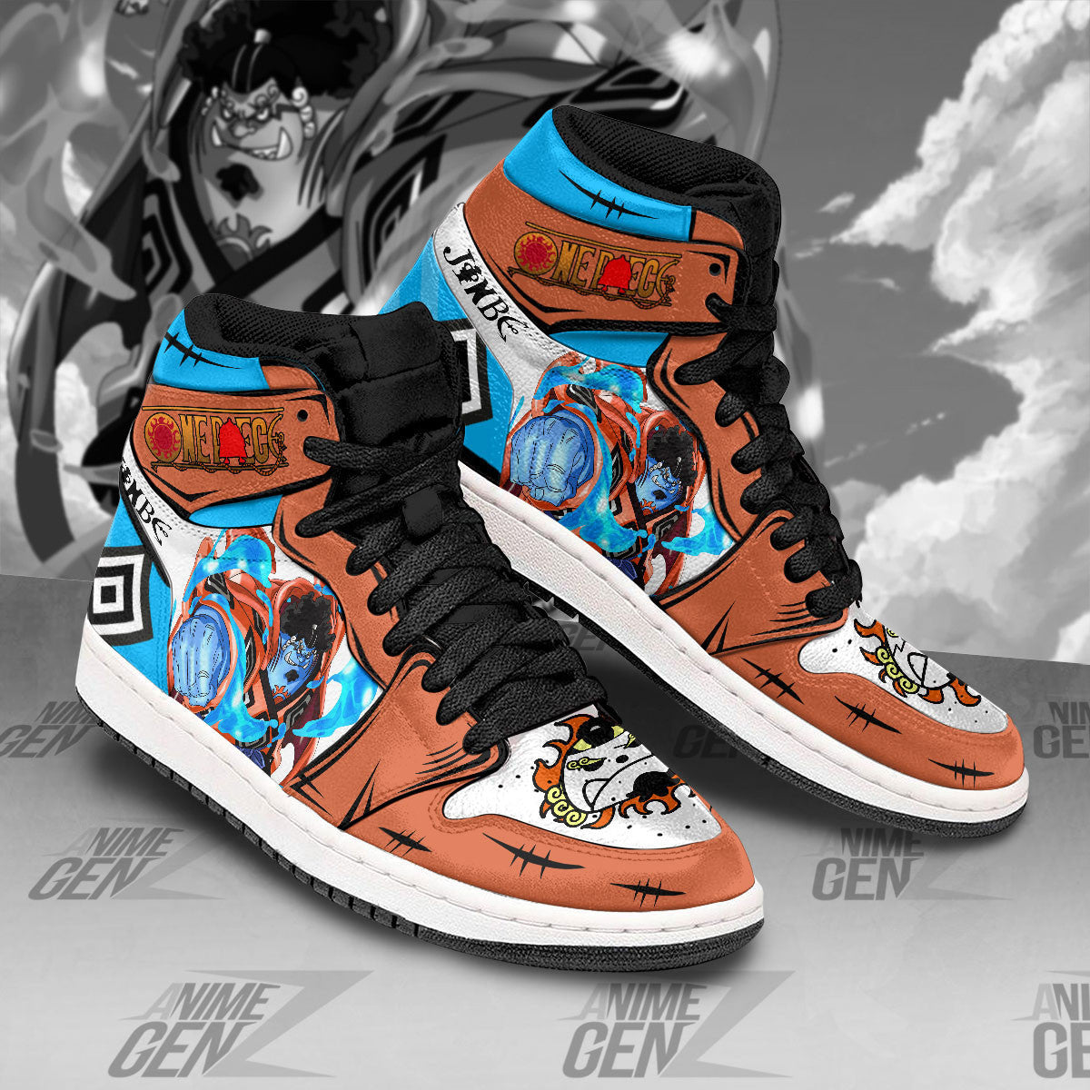 One Piece Jinbe JD Sneakers Custom Anime Shoes