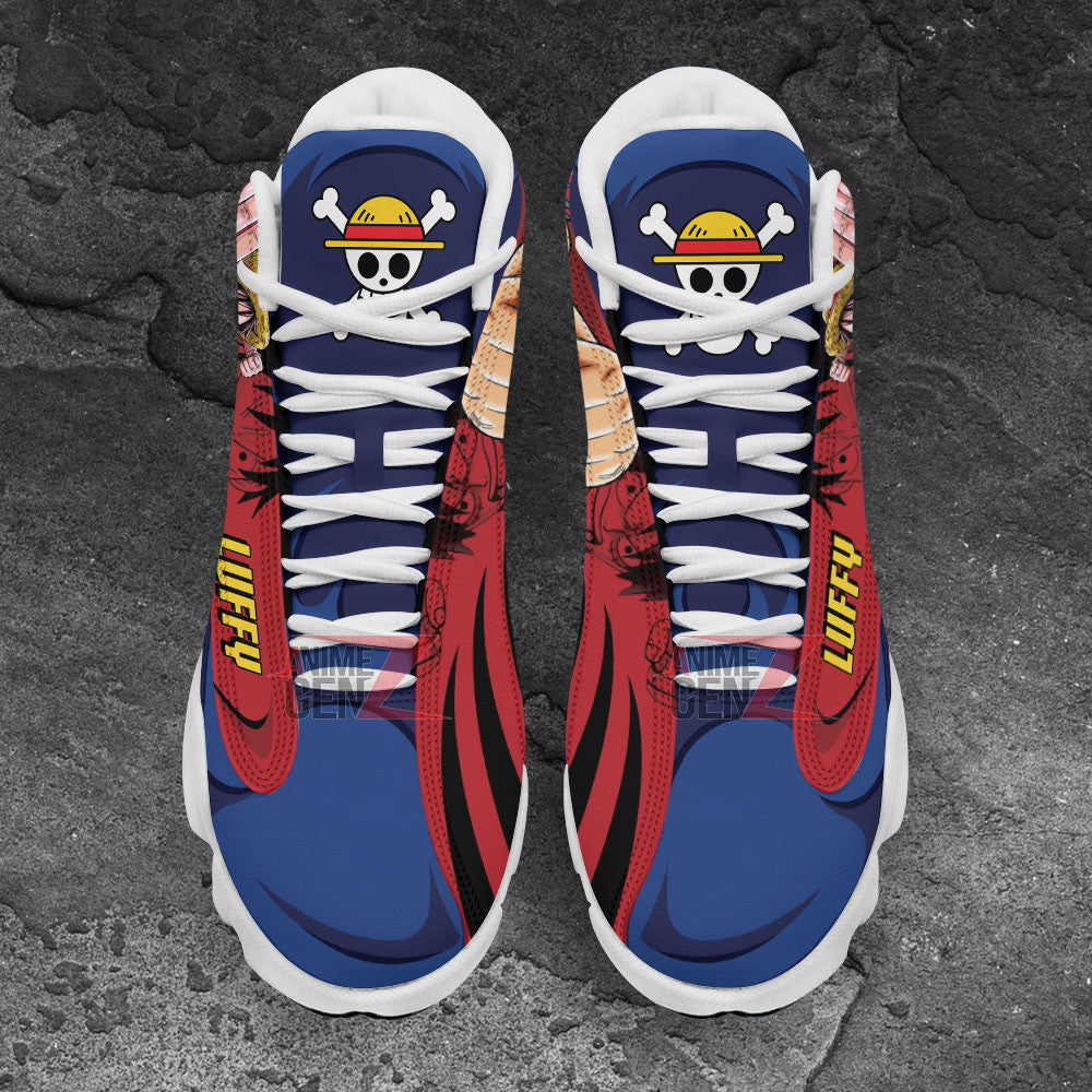 One Piece Luffy Air JD13 Sneakers Custom Anime Shoes