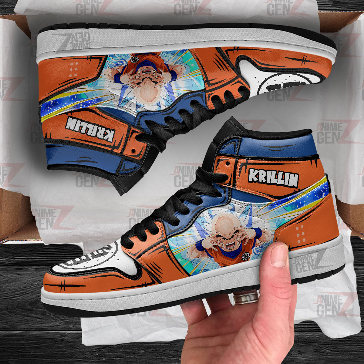 Dragon Ball Krillin JD Sneakers Custom Anime Shoes